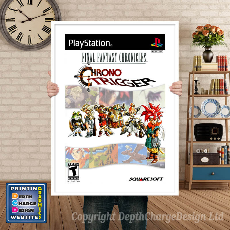 Chrono Trigger 4 - PS1 Inspired Retro Gaming Poster A4 A3 A2 Or A1