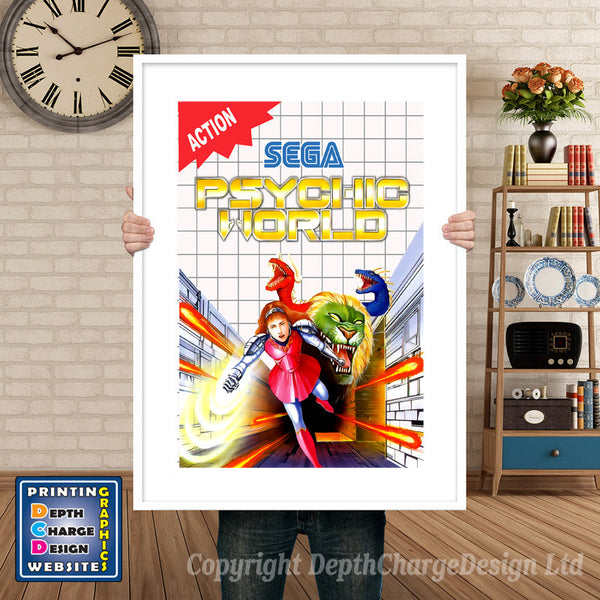 Psychic World Inspired Retro Gaming Poster
