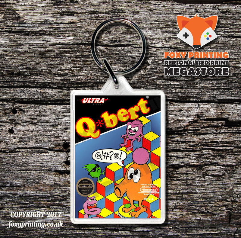 Puzznic Retro NES Game Cover Art Gaming Keyring