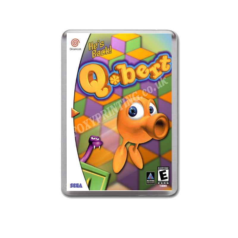 Qbert Sega Dreamcast Style Inspired Retro Game Magnet