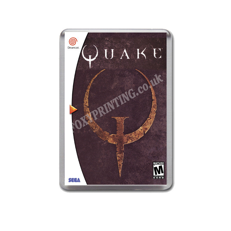 Quake 2 Sega Dreamcast Style Inspired Retro Game Magnet