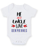 Me and My Uncle Love queens pARK RANGERS Personalised FOOTBALL TEAM Baby Grow