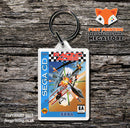 Racing Aces Game Inspired Retro Gaming Keyring