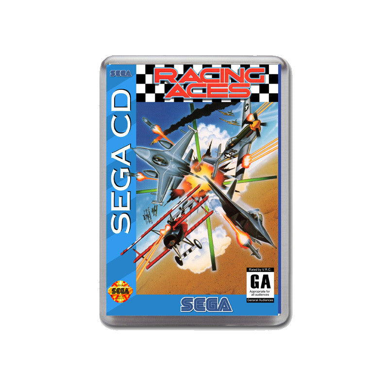 Racing Aces Sega Mega CD Game Inspired Retro Gaming Magnet