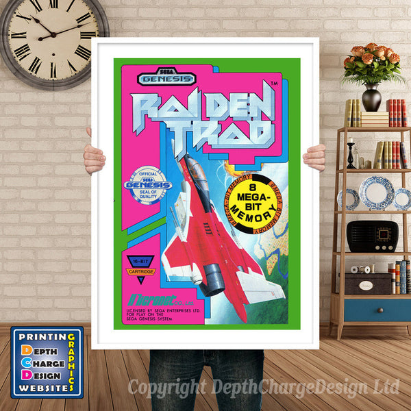 Raiden Trad - Sega Megadrive Inspired Retro Gaming Poster