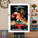 Rambo Iii Eu - Sega Megadrive Inspired Retro Gaming Poster A4 A3 A2 Or A1