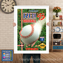 Rbi Baseball93 - Sega Megadrive Inspired Retro Gaming Poster A4 A3 A2 Or A1