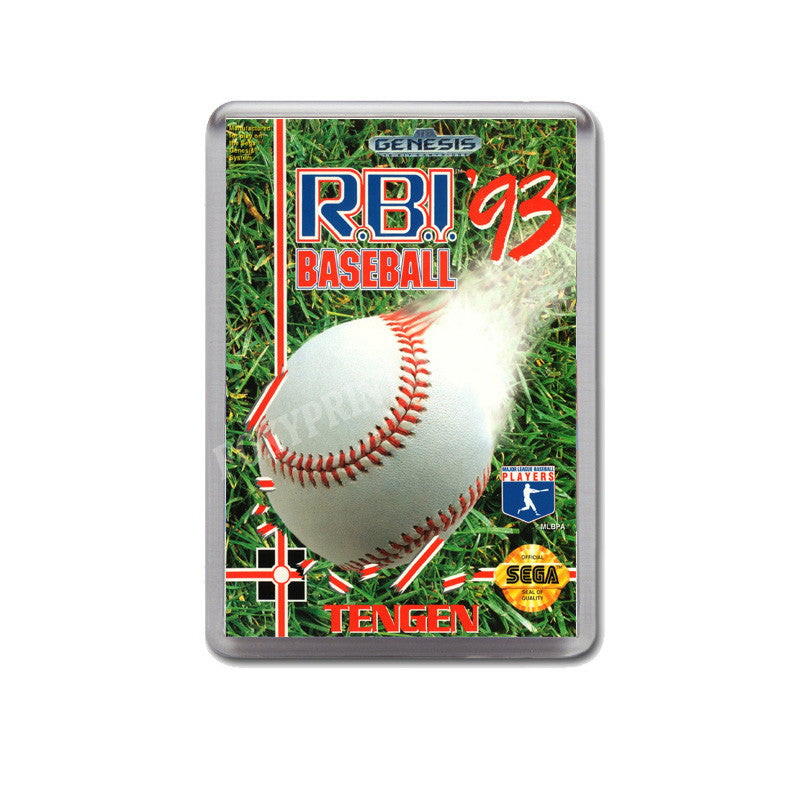 Rbi Baseball93 Game Style Inspired Sega Megadrive Retro Video Gaming Magnet