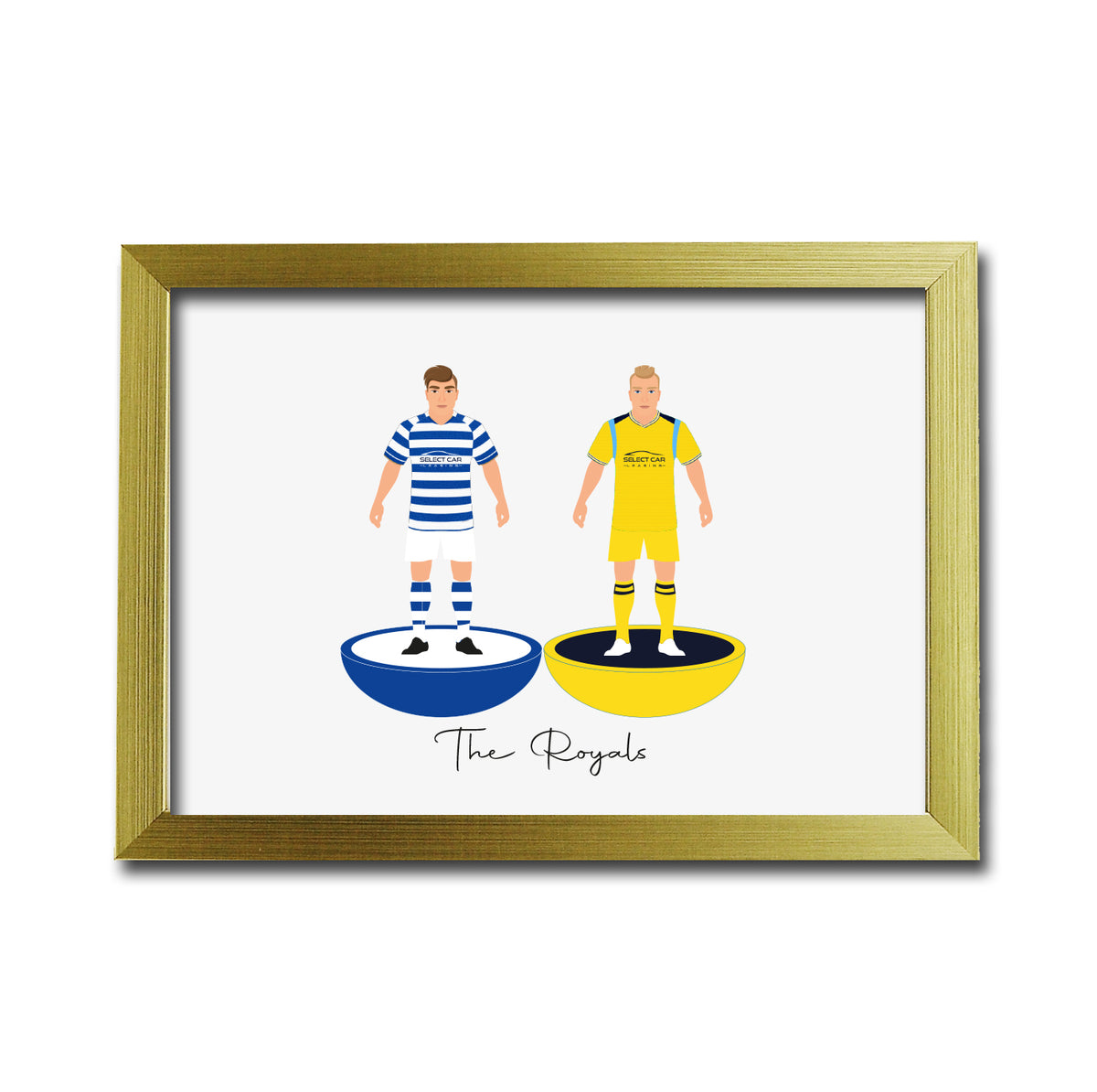 Reading Football Club gift - Tiny Men Big Balls Poster
