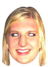 REBECCA ADLINGTON - Athletics Fancy Dress Cardboard Celebrity Party Face Mask