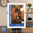 Redzone Eu - Sega Megadrive Inspired Retro Gaming Poster A4 A3 A2 Or A1
