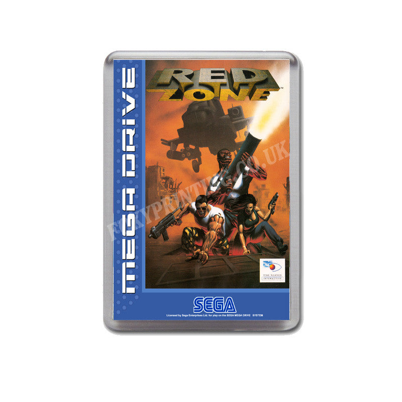 Redzone Eu Game Style Inspired Sega Megadrive Retro Video Gaming Magnet