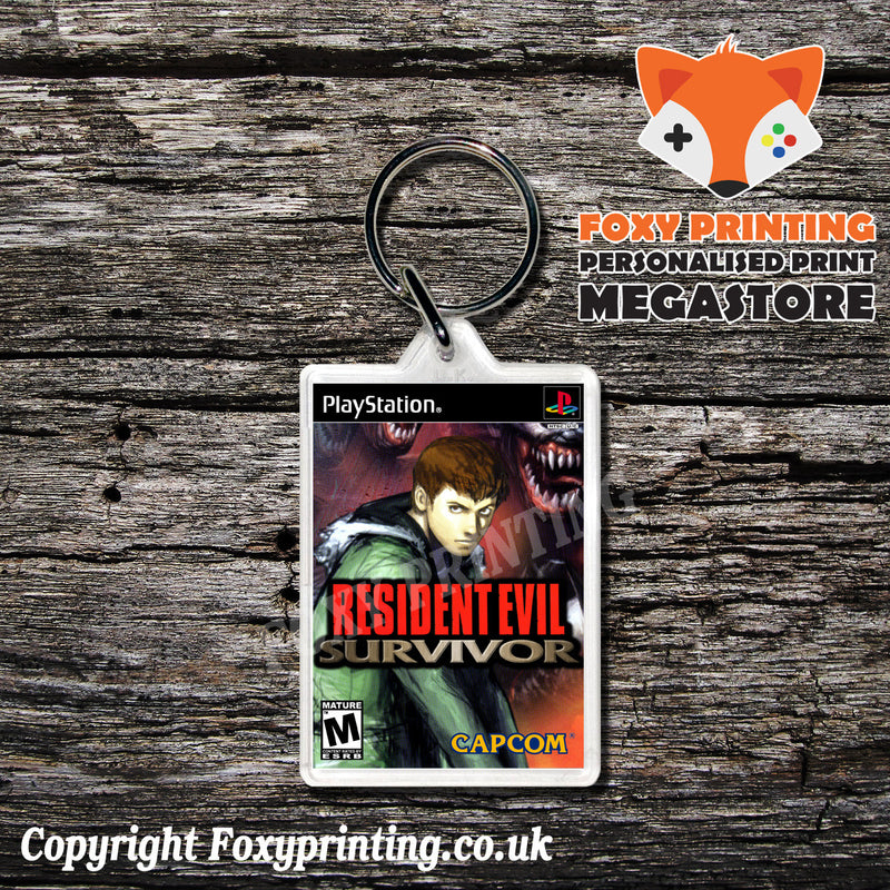 Resident Evil Survivor 2 - PS1 Playstation 1 Game Inspired Retro Gaming Magnet