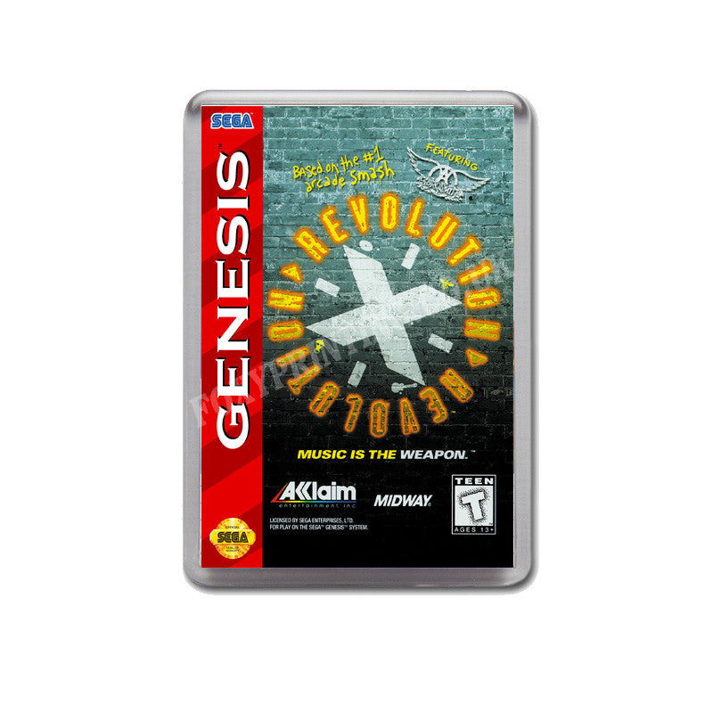 Revolutionx Game Style Inspired Sega Megadrive Retro Video Gaming Magnet
