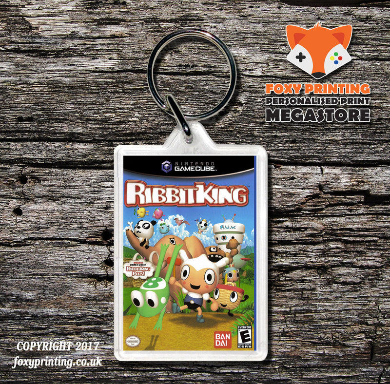 Ribbitking Gamecube Game Inspired Retro Gaming Keyring