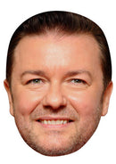 Ricky Gervais New Celebrity Face Mask Fancy Dress Cardboard Costume Mask