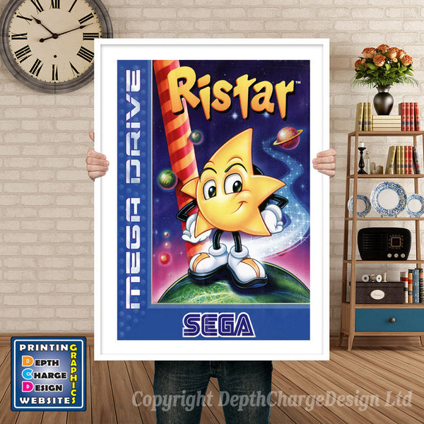 Ristar Eu - Sega Megadrive Inspired Retro Gaming Poster