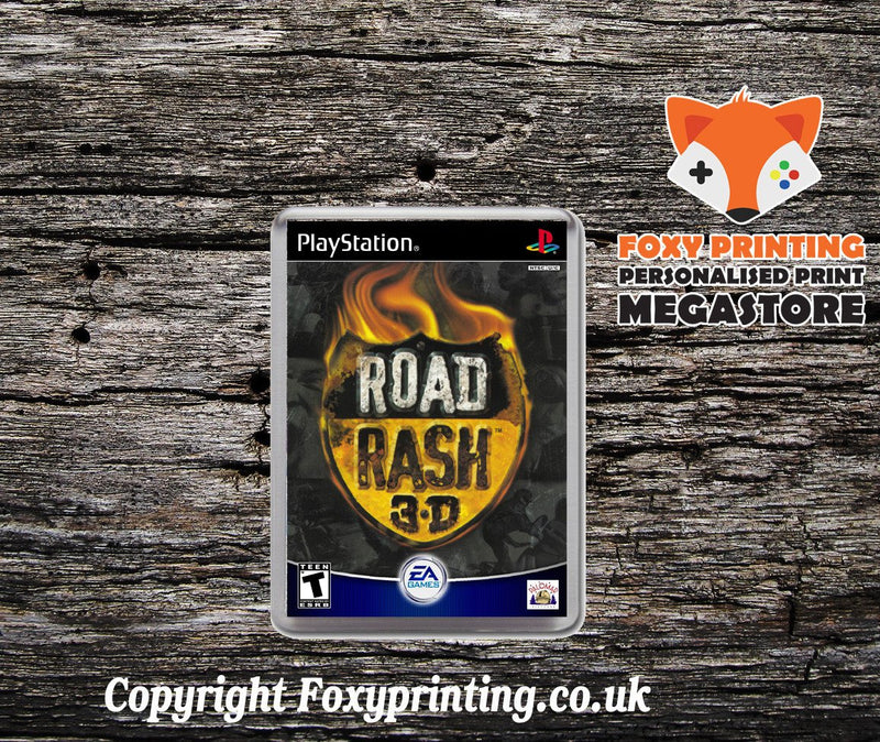 Road Rash3d - PS1 Playstation 1 Game Inspired Retro Gaming Magnet