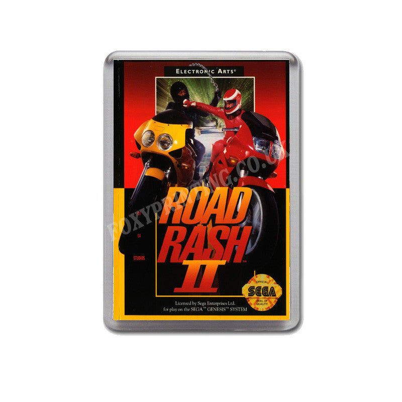 Roadrash 2 (2) Game Style Inspired Sega Megadrive Retro Video Gaming Magnet