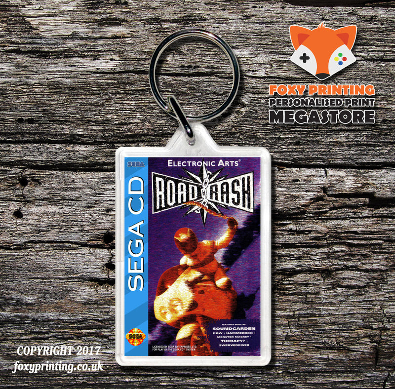 Roadrash Game Inspired Retro Gaming Keyring