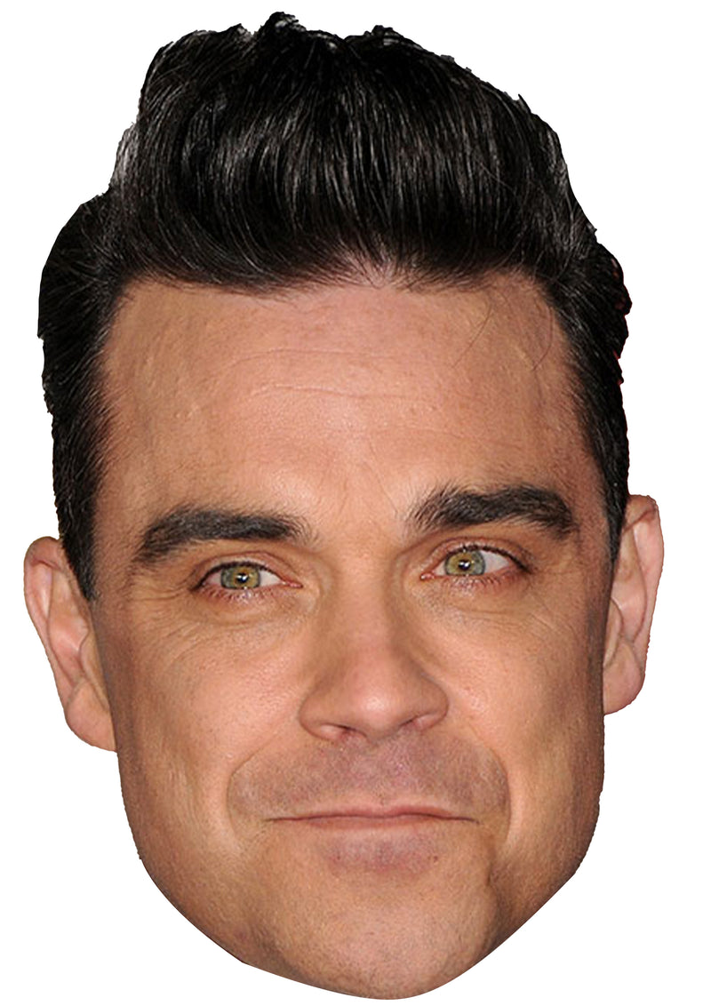 Robbie Williams 2020 Music Dress Cardboard Celebrity Party Face Mask