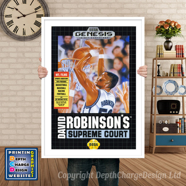 Robinsons Supreme Court - Sega Megadrive Inspired Retro Gaming Poster