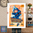 Rocket Knight Adventures - Sega Megadrive Inspired Retro Gaming Poster A4 A3 A2 Or A1