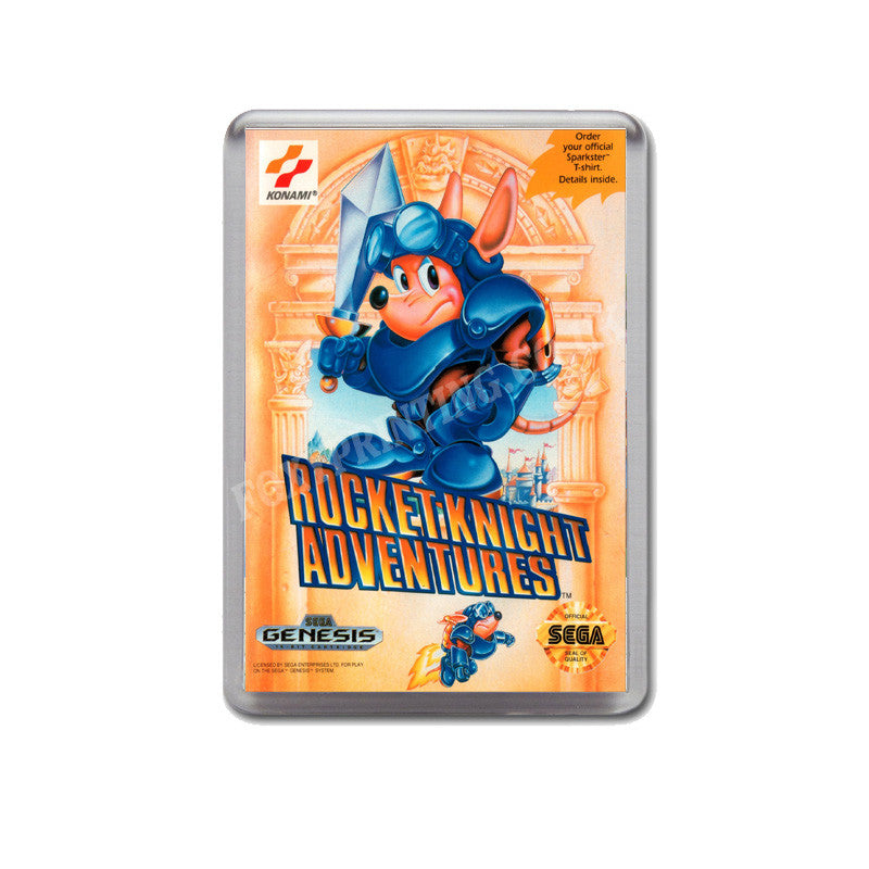 Rocket Knight Adventures Game Style Inspired Sega Megadrive Retro Video Gaming Magnet