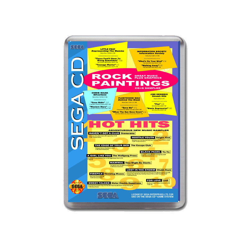 Rockhot 3 Sega Mega CD Game Inspired Retro Gaming Magnet