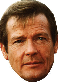 Roger Moore BOND Face Mask FANCY DRESS HEN BIRTHDAY PARTY FUN STAG DO HEN