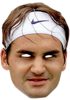Roger Federer TENNIS Celebrity Face Mask Fancy Dress Cardboard Costume Mask