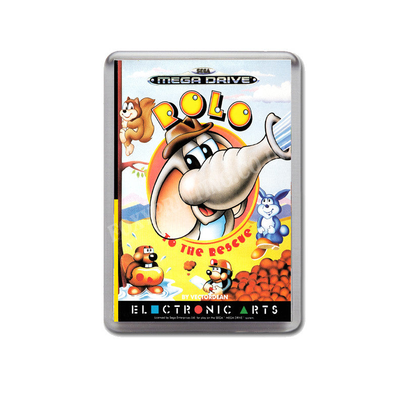 Rollo To The Rescue Eu Game Style Inspired Sega Megadrive Retro Video Gaming Magnet