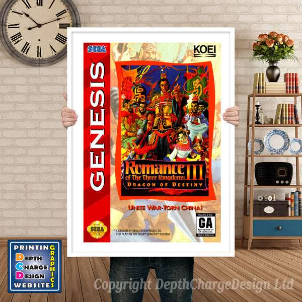 Romance Of The Three Kingdoms 3 Dragon Of Destiny - Sega Megadrive Inspired