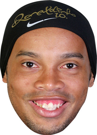 Ronaldinho FOOTBALL 2018 Celebrity Face Mask Fancy Dress Cardboard Costume Mask