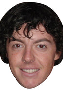 Rory Mcilroy Golf Face Masks GOLF 2018 Celebrity Face Mask Fancy Dress Cardboard Costume Mask