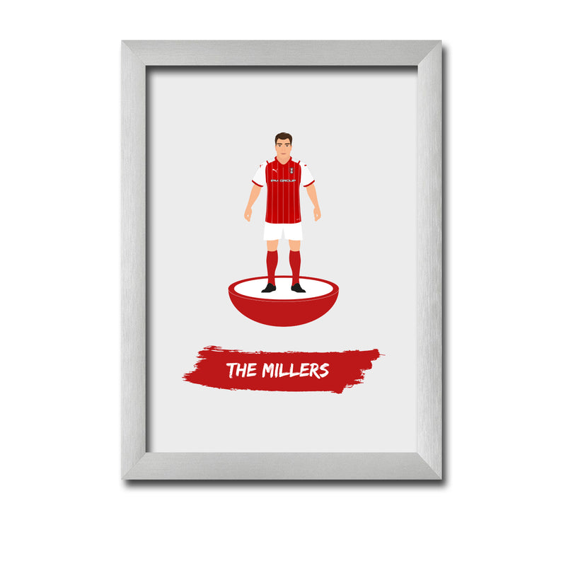 Rotherham Football Club gift - The Millers- Tiny Men Big Balls Poster