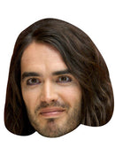 Russell Brand Celebrity Face Mask Fancy Dress Cardboard Costume Mask