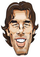 Ruud Van Nistelrooy Cartoon FOOTBALL 2018 Celebrity Face Mask Fancy Dress Cardboard Costume Mask