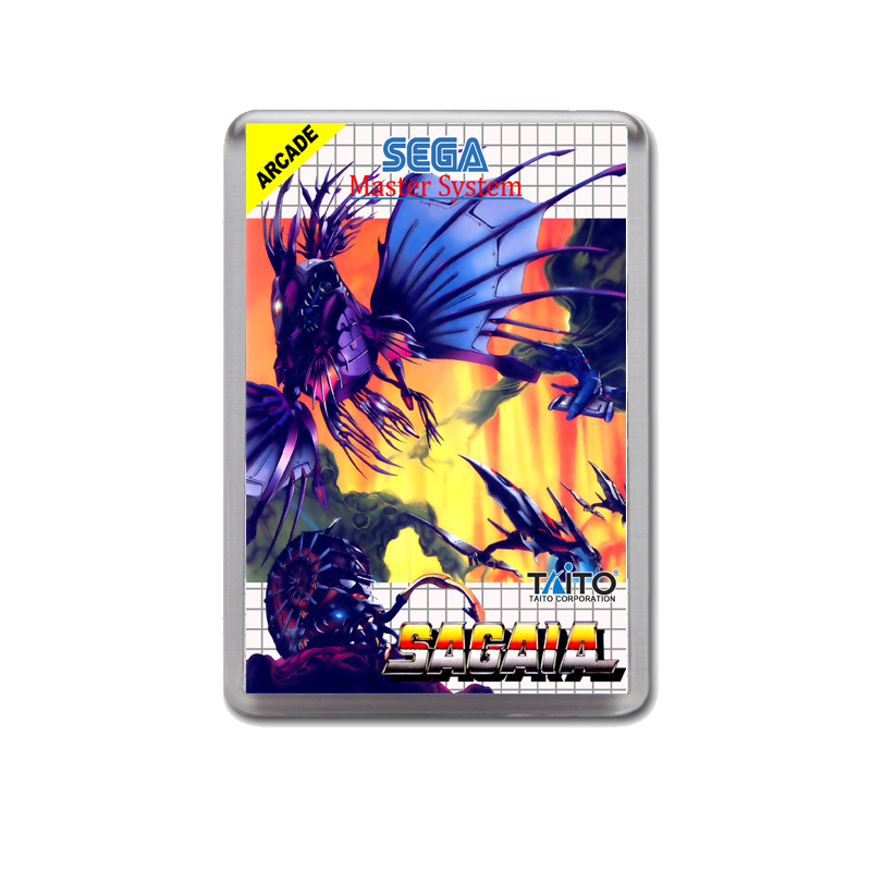 Sagaia Sega Master System Game Inspired Fridge Magnet