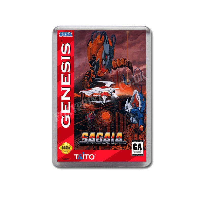 Sagaia Game Style Inspired Sega Megadrive Retro Video Gaming Magnet