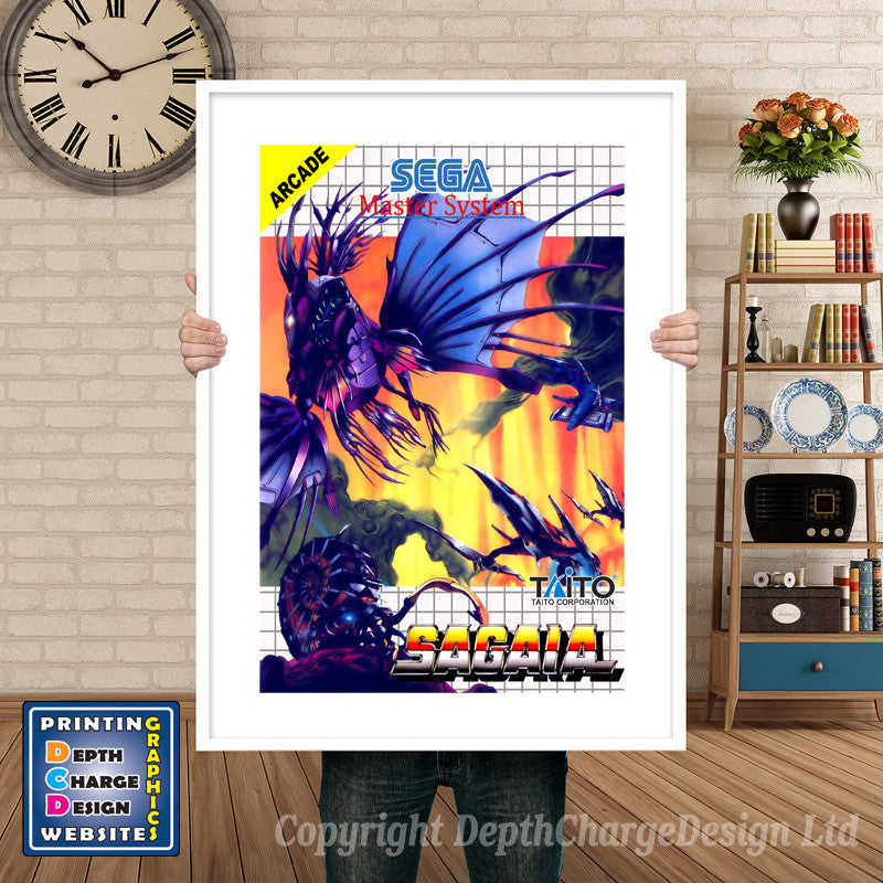 Sagaia Inspired Retro Gaming Poster A4 A3 A2 Or A1