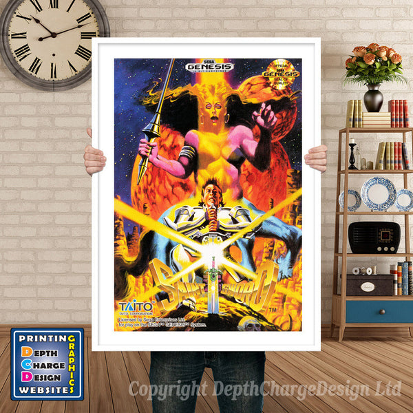 Saints Word - Sega Megadrive Inspired Retro Gaming Poster