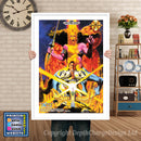 Saints Word - Sega Megadrive Inspired Retro Gaming Poster A4 A3 A2 Or A1