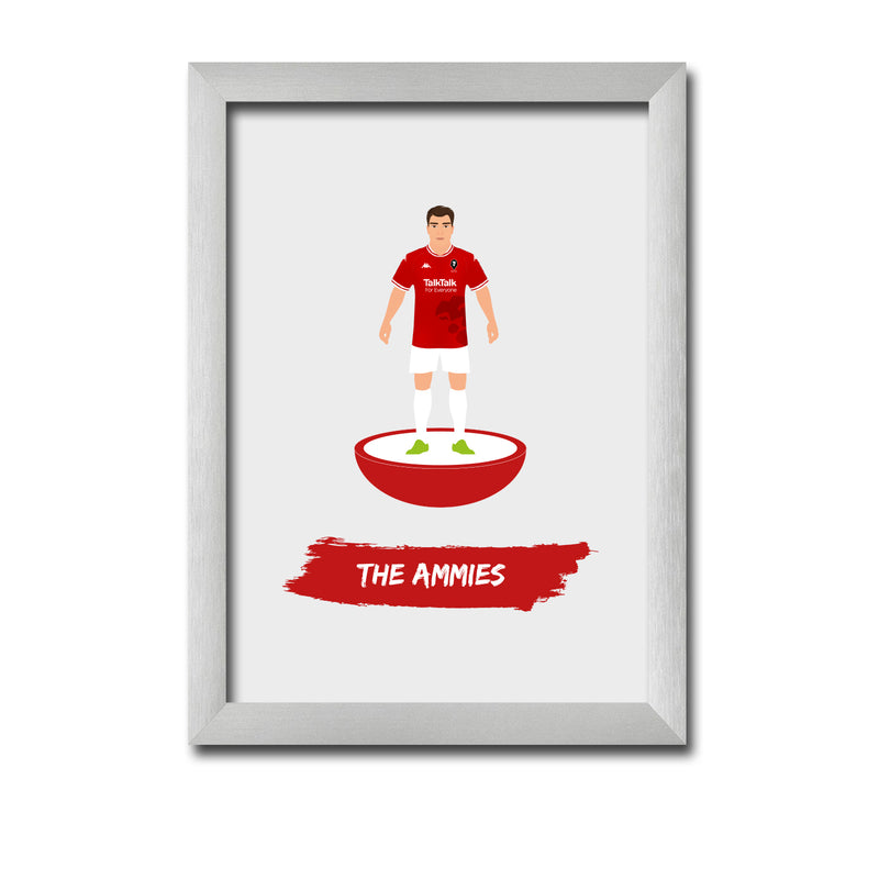 Salford Football Club gift - The Ammies- Tiny Men Big Balls Poster