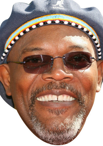 Samuel L Jackson (Hat) Face Mask – Fancy Dress Cardboard Costume Mask – Samuel L Jackson Face Mask