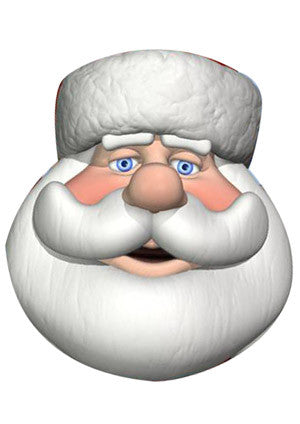 Santa Celebrity Face Mask Fancy Dress Cardboard Costume Mask – Santa Face Mask