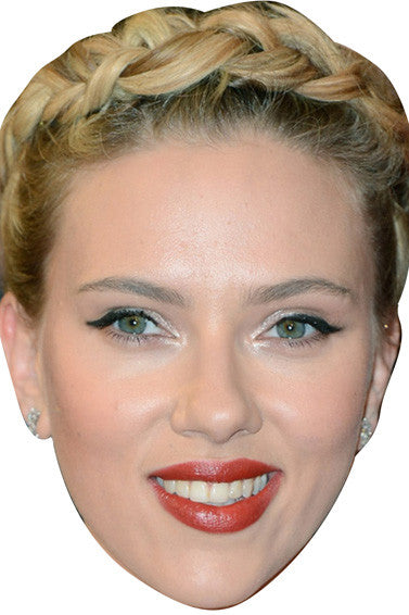 Scarlett Johansson Celebrity Face Mask Fancy Dress Cardboard Costume Mask
