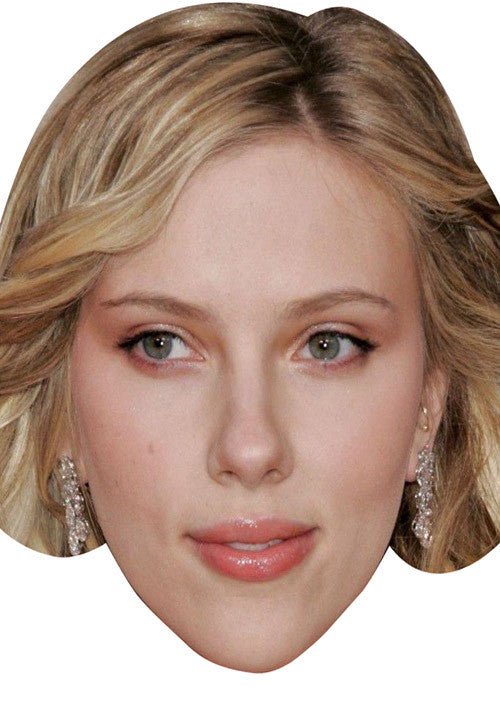 Scarlet Johansson -2- Celebrity Face Mask Fancy Dress Cardboard Costume Mask