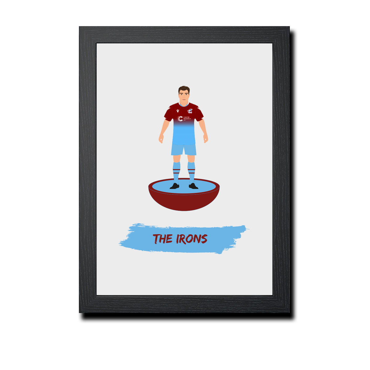 Scunthorpe Football Club gift - The Irons - Tiny Men Big Balls Poster