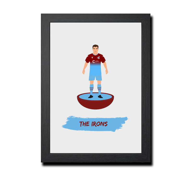 Scunthorpe Football Club gift - The Irons - Tiny Men Big Balls Poster